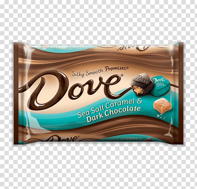 Chocolate bar Milk DOVE Dark Chocolate, milk transparent.