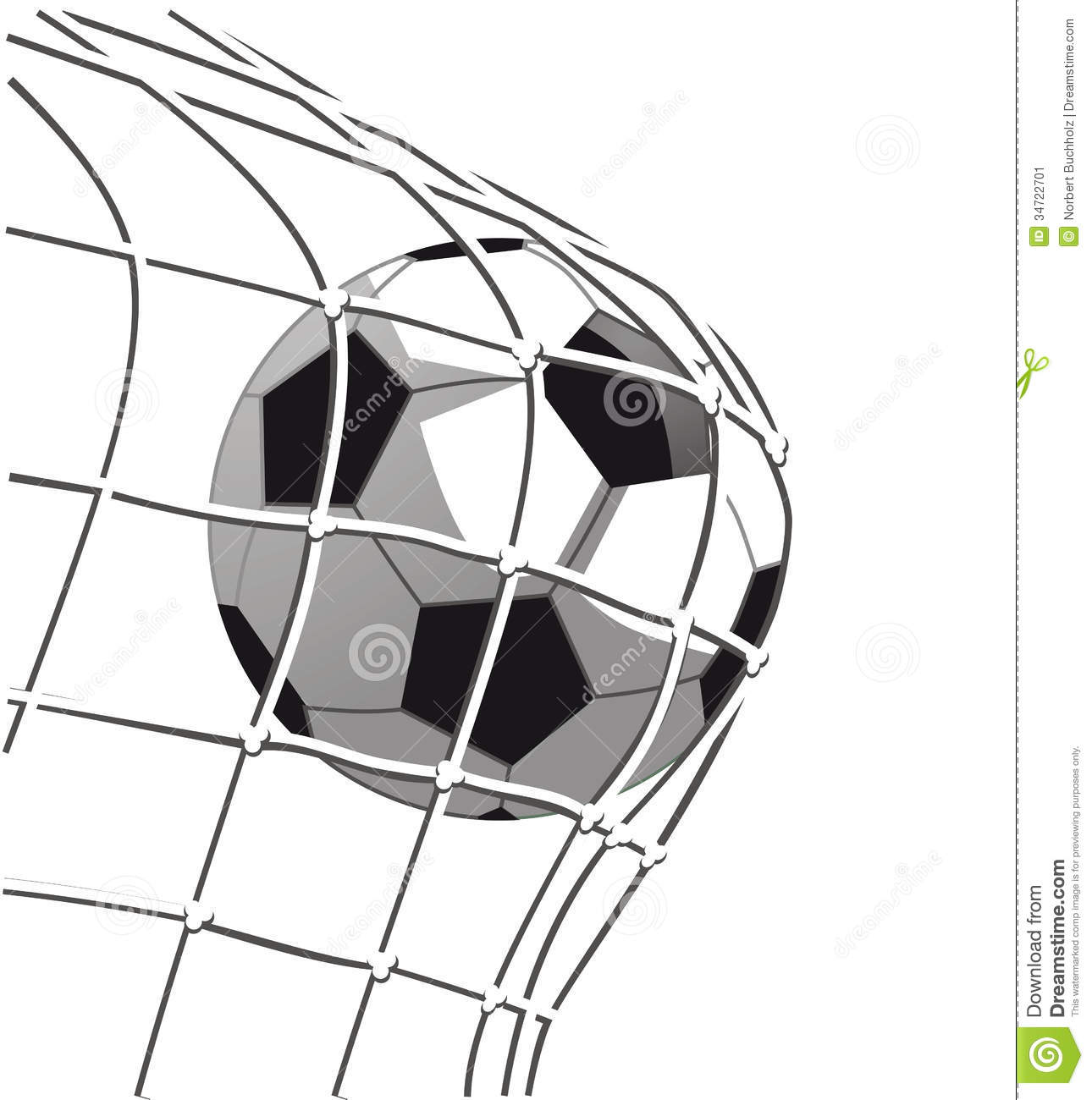 Half soccer ball clipart.