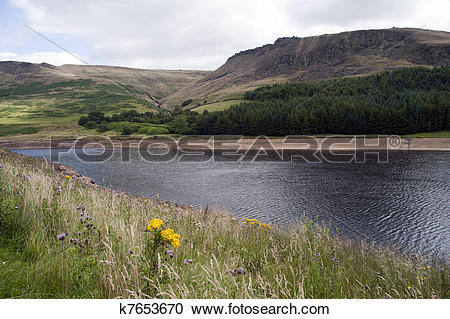 Stock Photography of Dovestones reservoir, Greenfield k7653670.