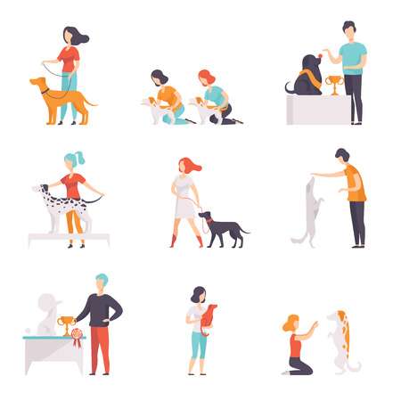 670 Dog Trainer Stock Vector Illustration And Royalty Free Dog.