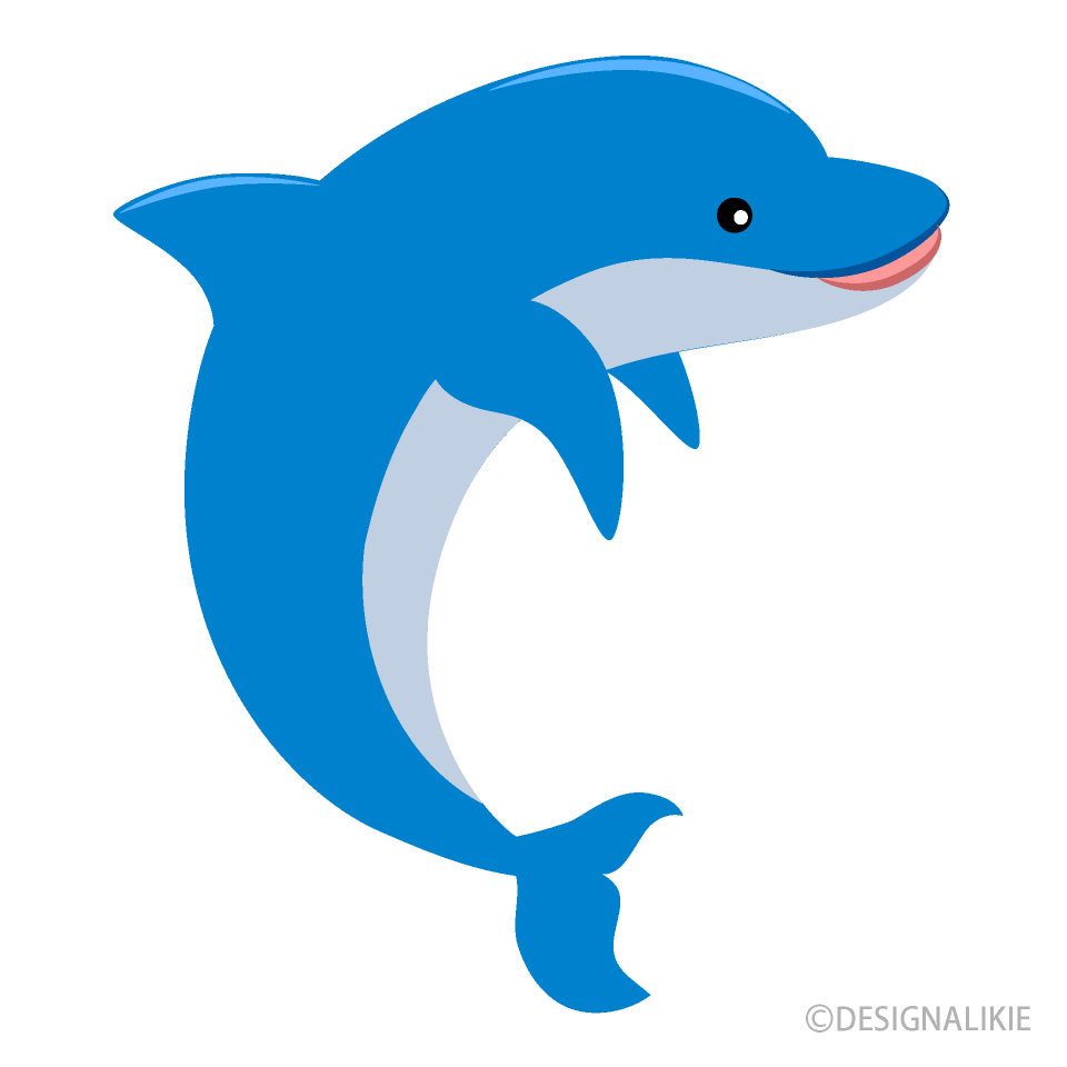 Free Jumping Dolphin Clipart Image｜Illustoon.