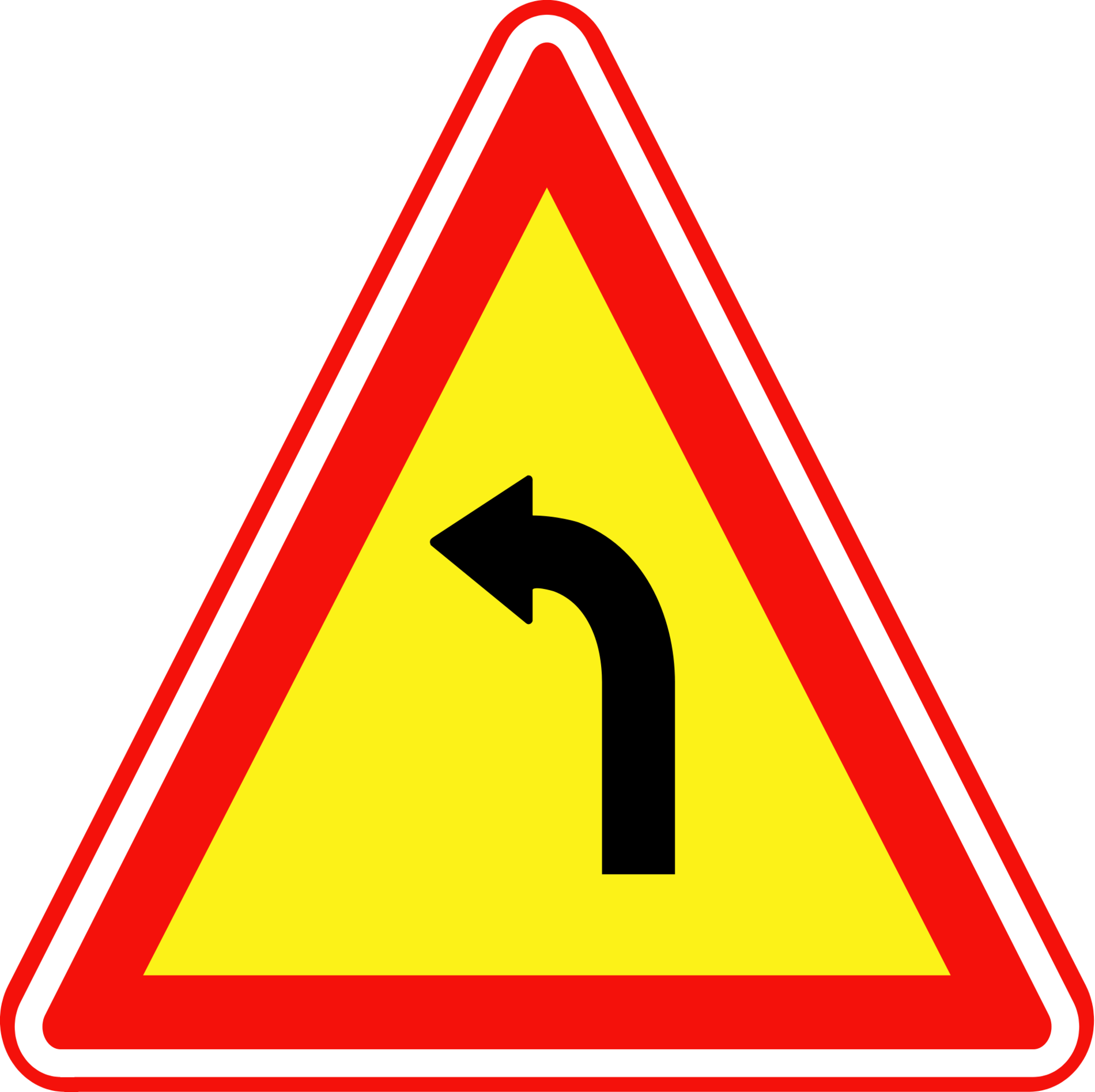 Pix For > Dangerous Curve Sign Clipart.