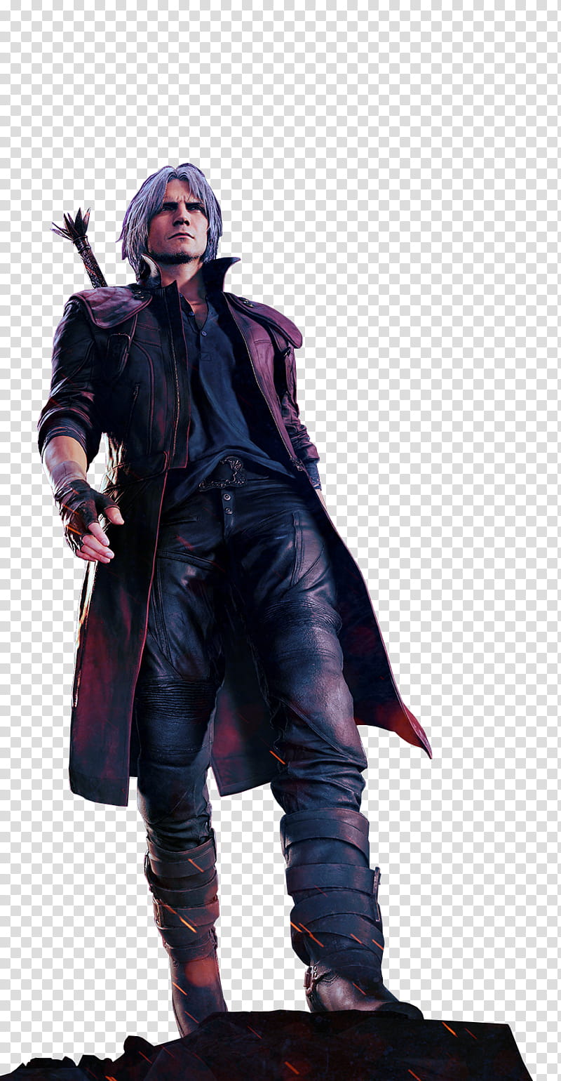 Devil May Cry Dante Deluxe Key Art Render transparent.