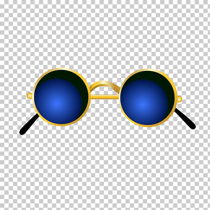 Sunglasses Blue, Dark blue glasses material PNG clipart.