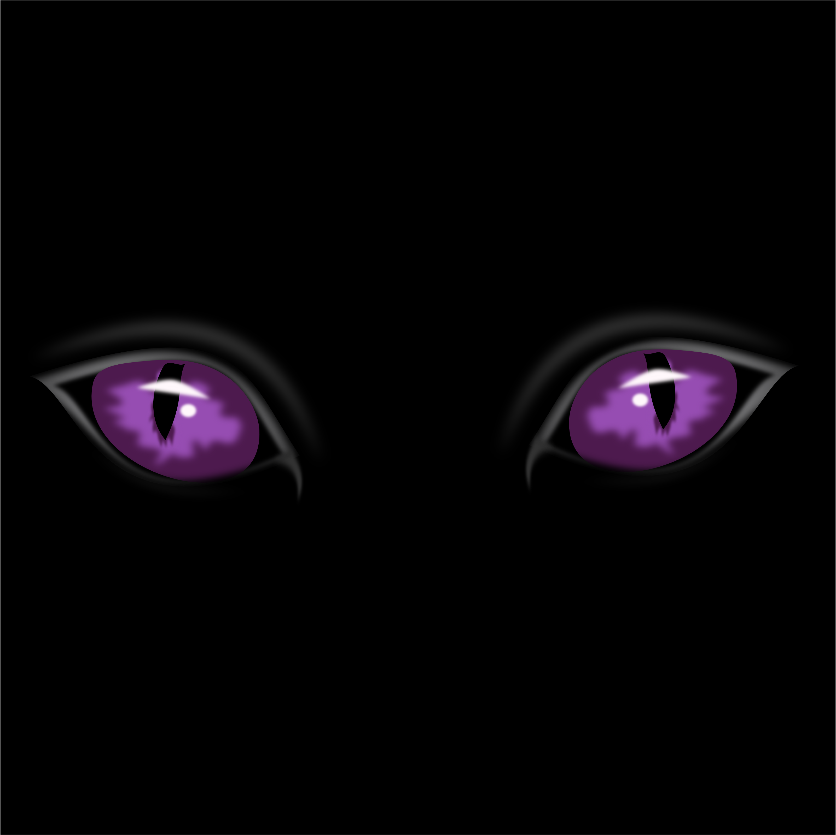 Staring Purple Eyes.