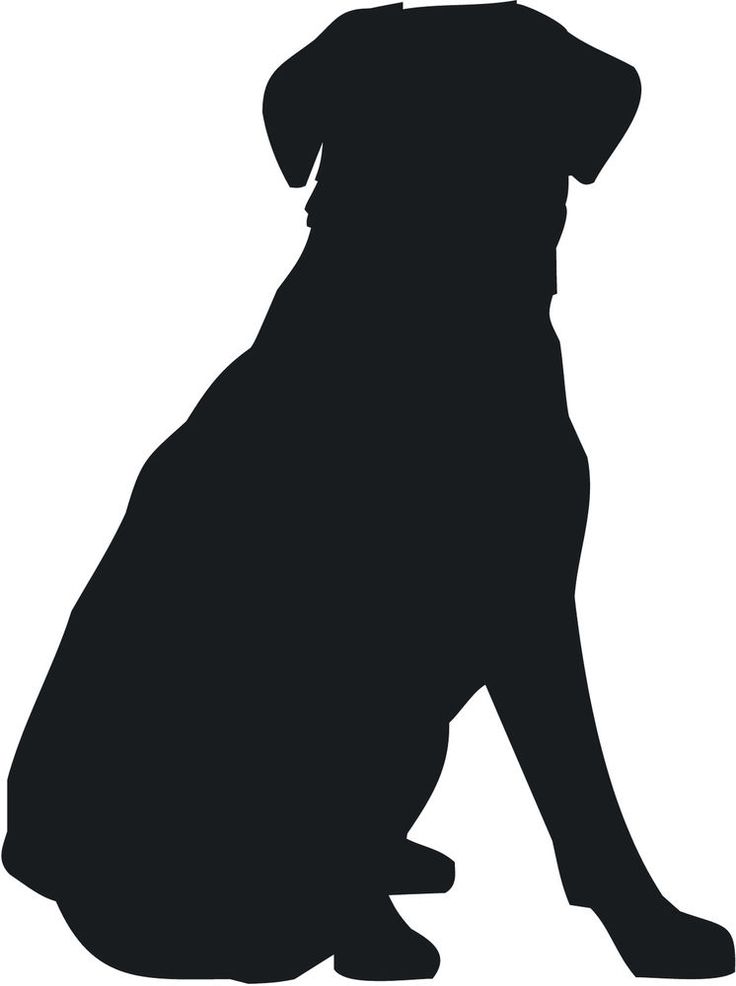 Clipart Dog Dark Red Silhouette.