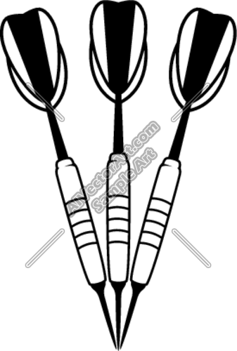 139 Darts free clipart.