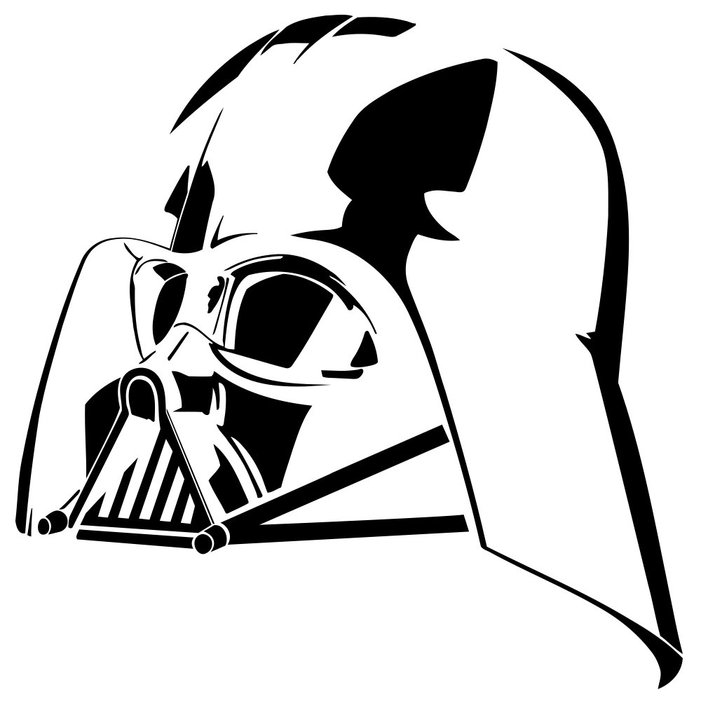 Darth Vader Head Drawing.