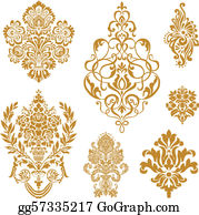 Damask Clip Art.