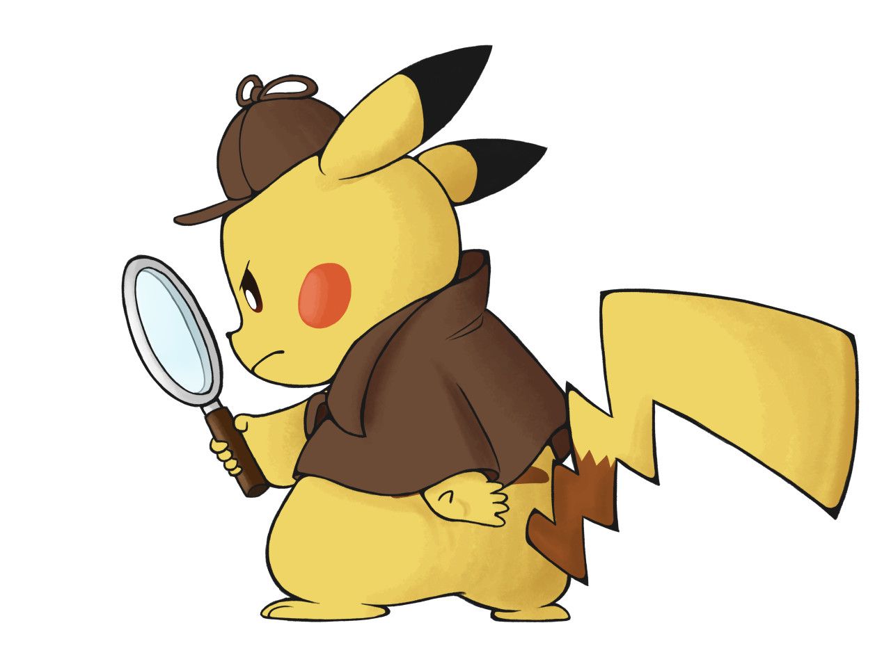 detective pikachu clipart.