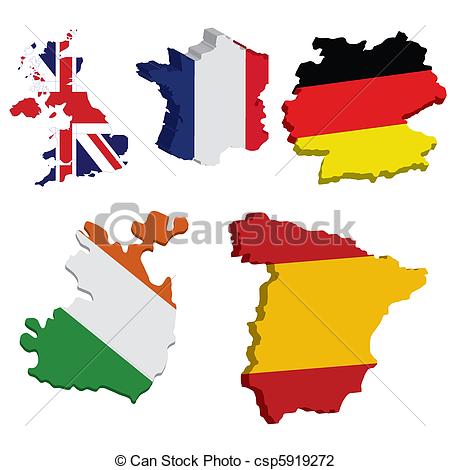 Countries clip art.