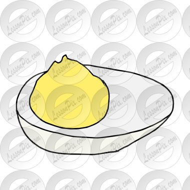 Deviled Egg Picture for Classroom / Therapy Use.