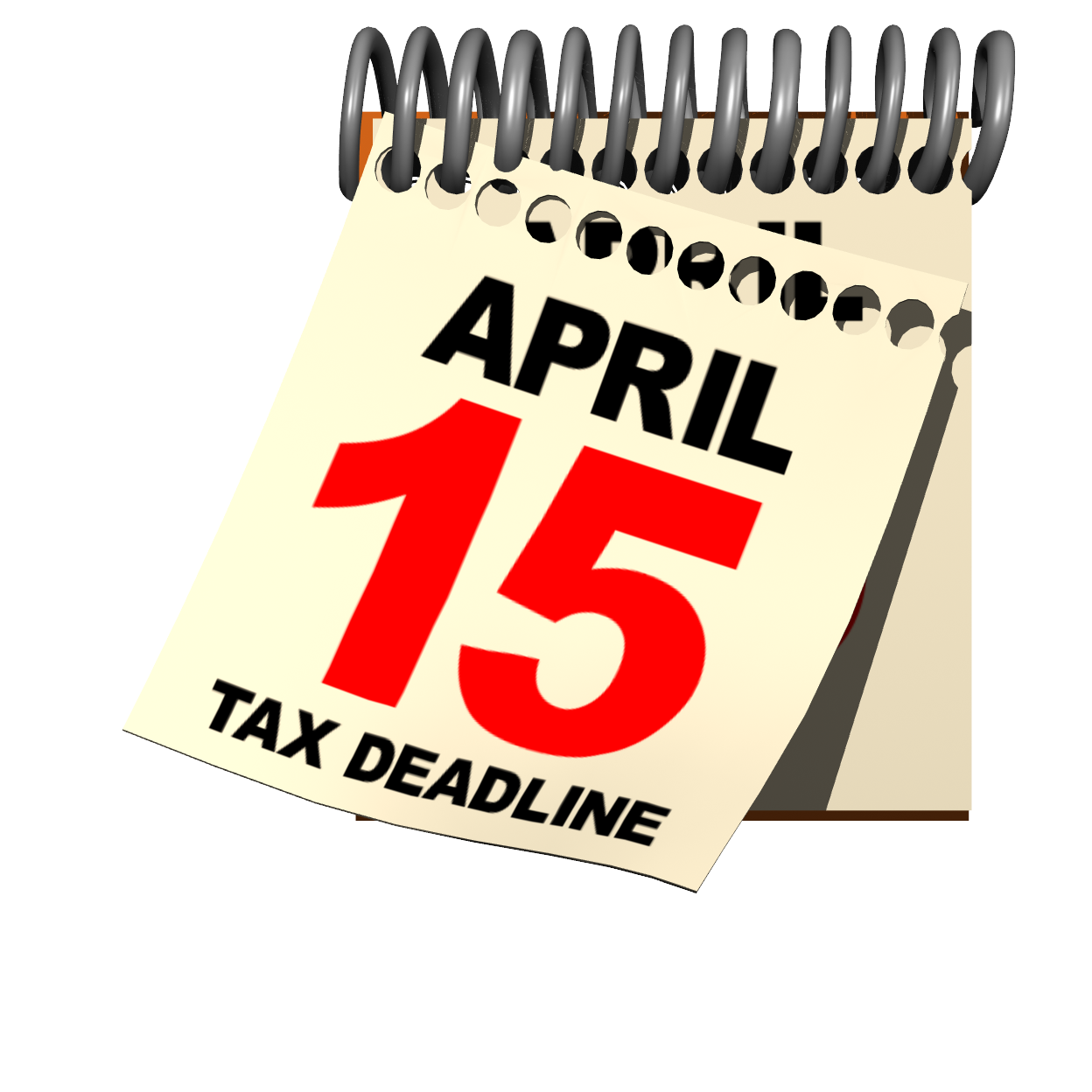 Tax April 15 Day Clipart.