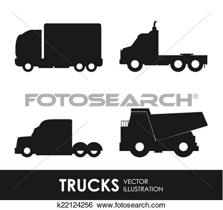 Clip Art of truck deign k22124256.