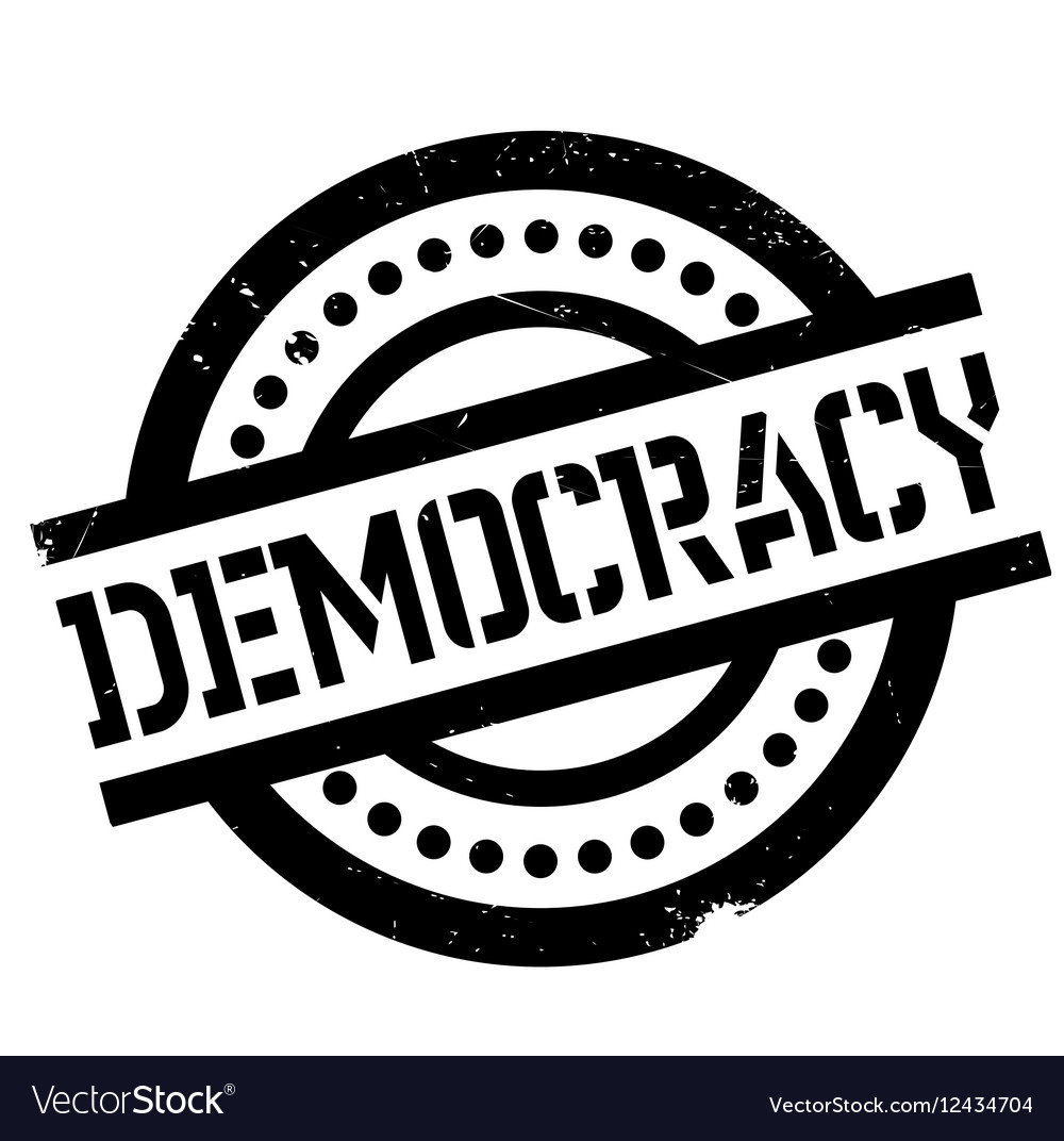 Democracy rubber stamp.