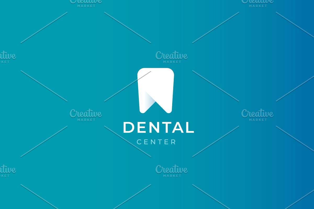 Modern minimal dentist logo design..