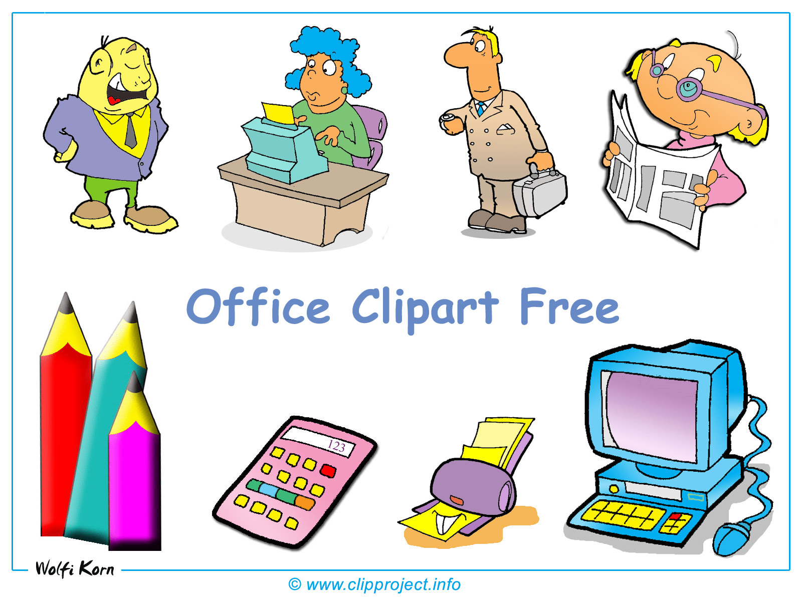 Office Clipart Desktop Background.