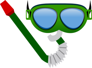 Scuba Diving Equipment Clip Art.