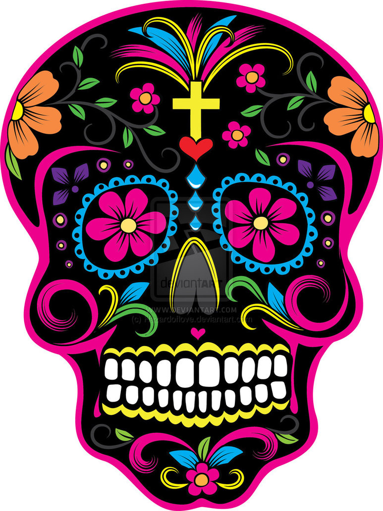 DIA De Los Muertos Skulls.