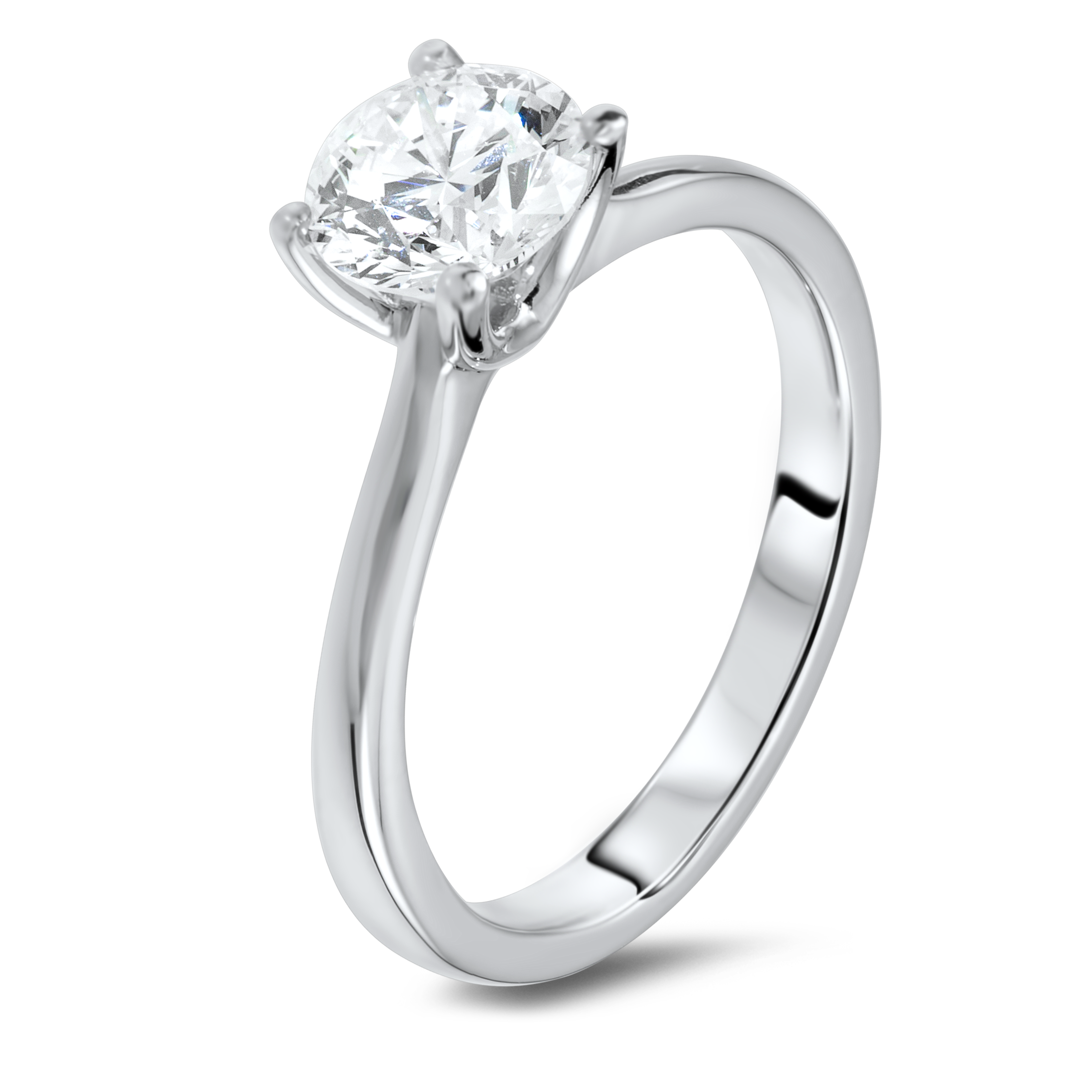 1.24 carat solitaire diamond ring.