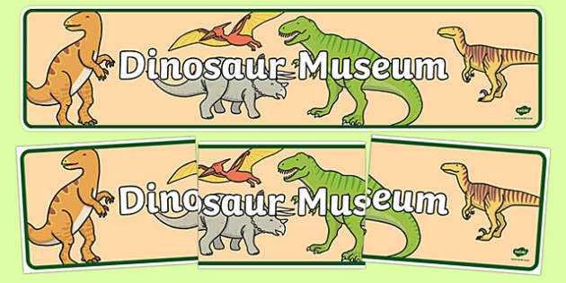 Dinosaur Museum Display Banner.