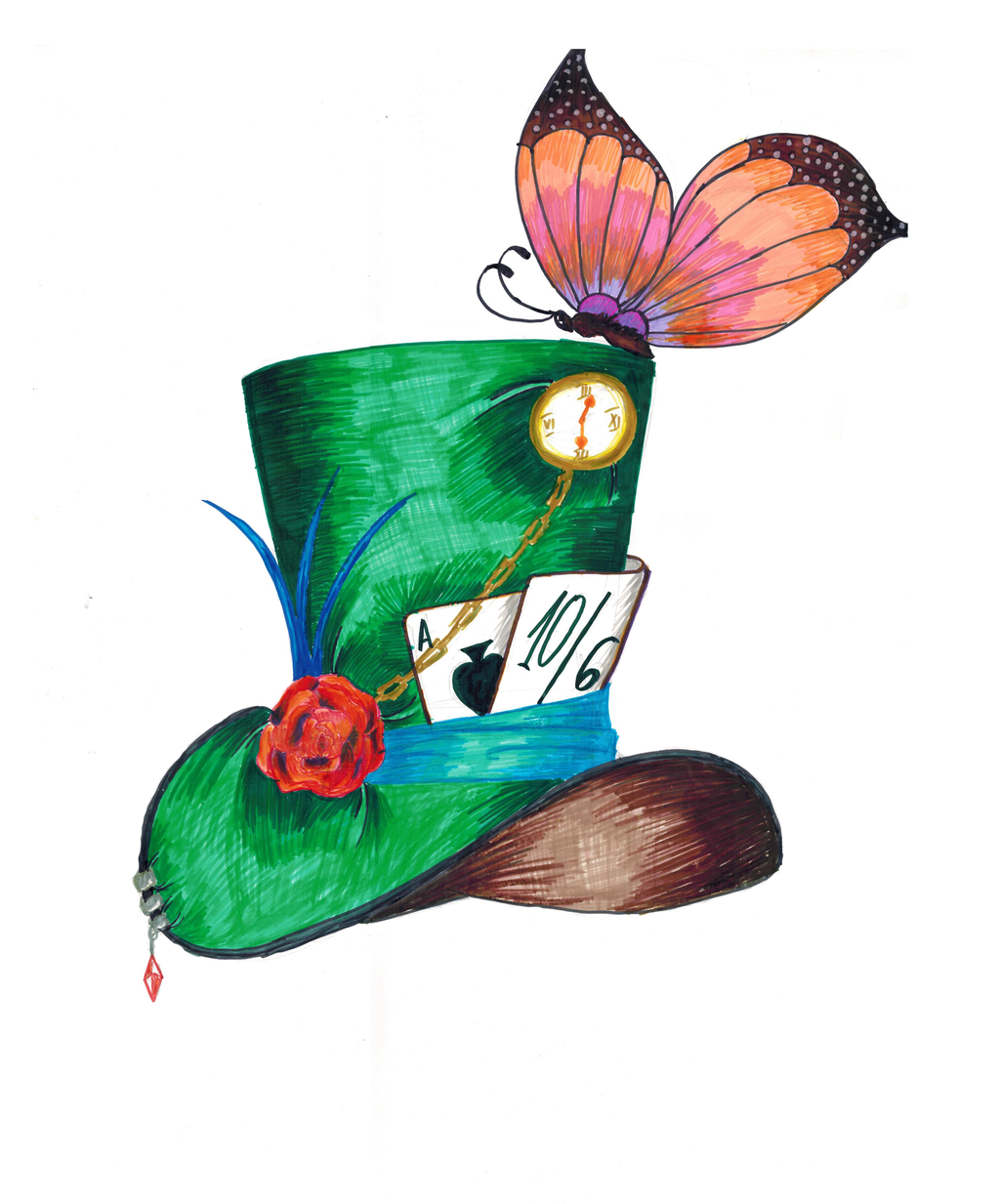 Disney Mad Hatter Hat Clipart.