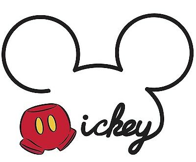 DISNEY MICKEY MOUSE NAME LOGO 32\