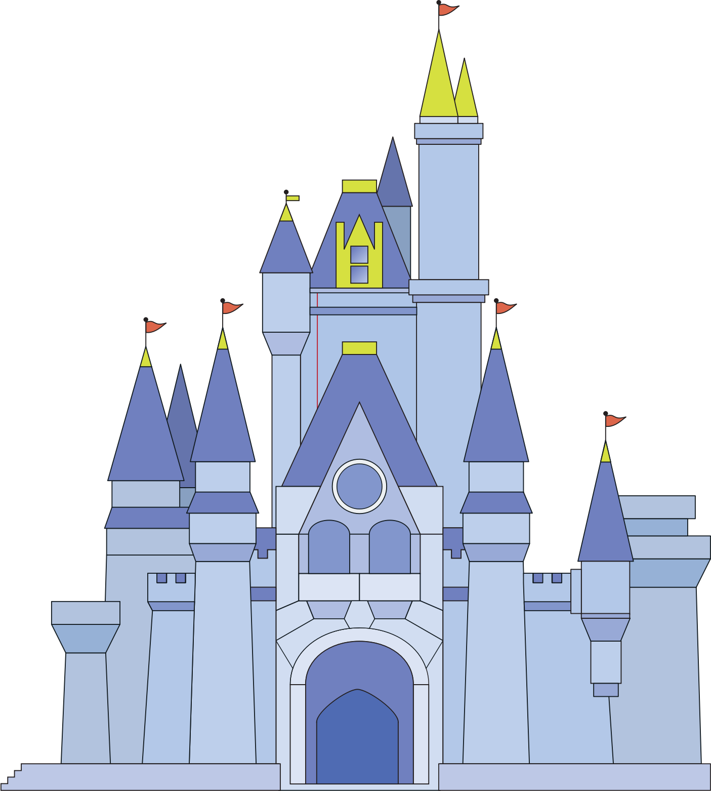 Magic Kingdom Castle Clipart.