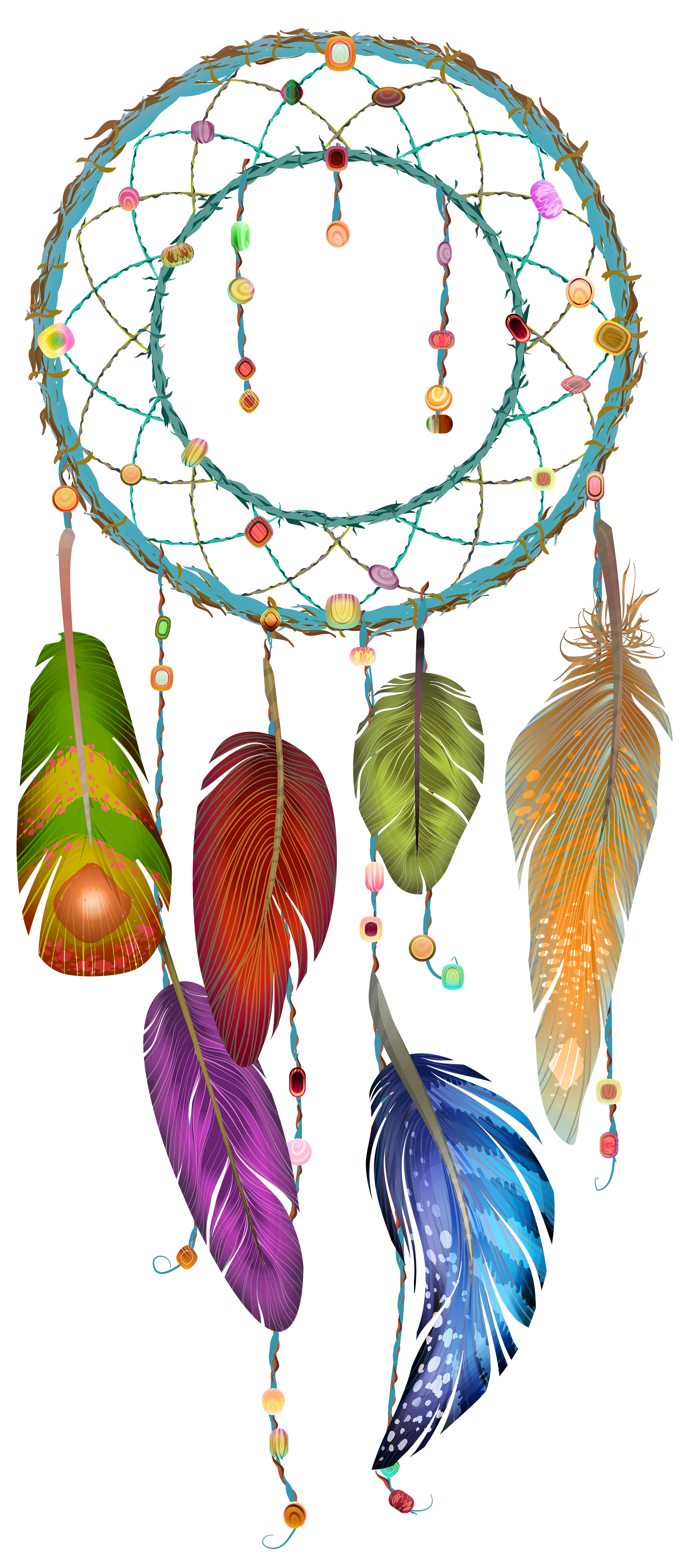 Dreamcatcher PNG Clip Art Image.