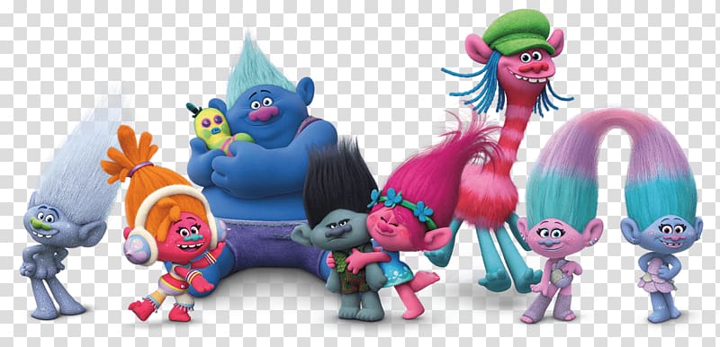 Trolls DreamWorks Animation Troll doll Character, group transparent.