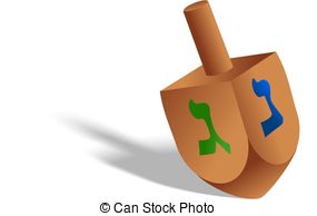 Dreidel clipart.