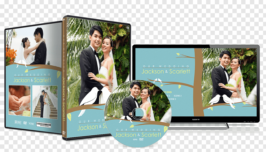 DVD case, Wedding invitation Graphic design DVD Cover art.