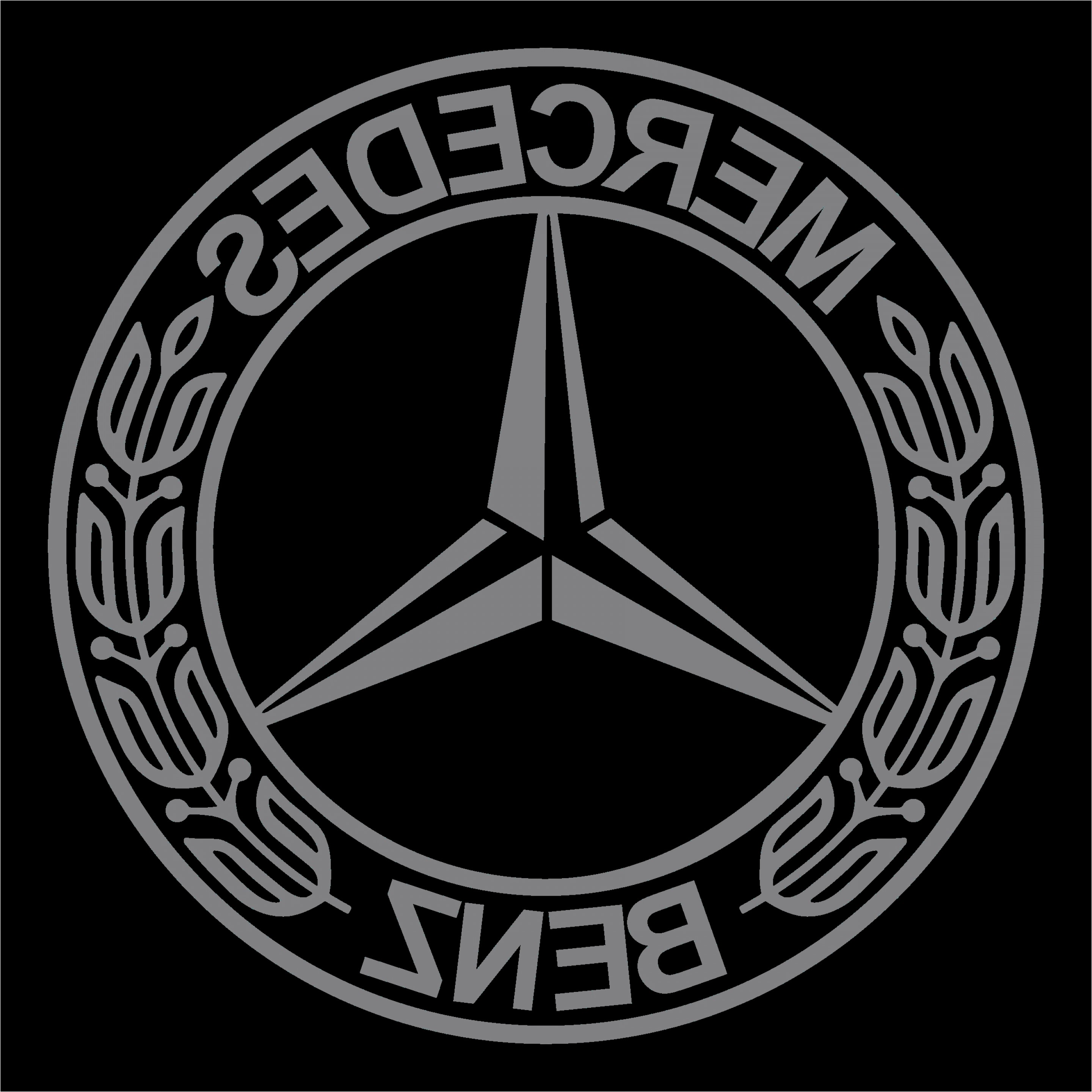 Mercedes Benz Logo Emblem Vector.