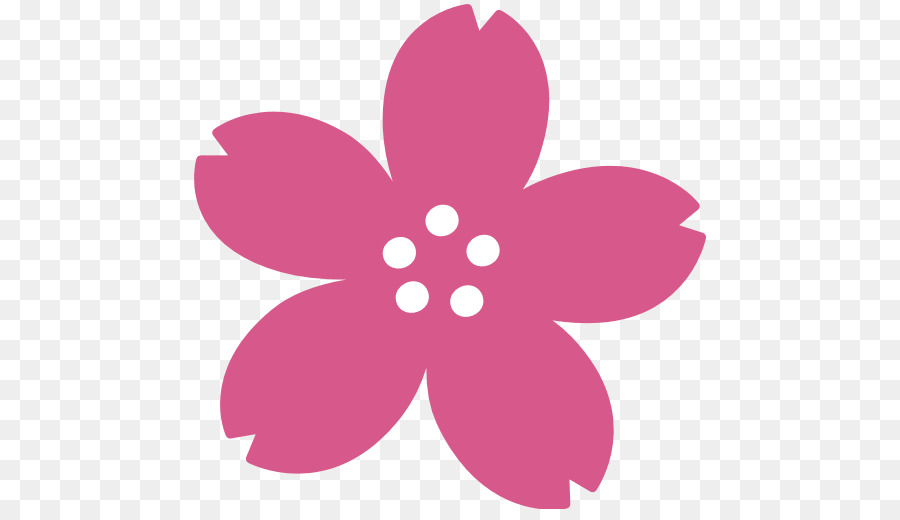 Pink Flower Cartoon clipart.