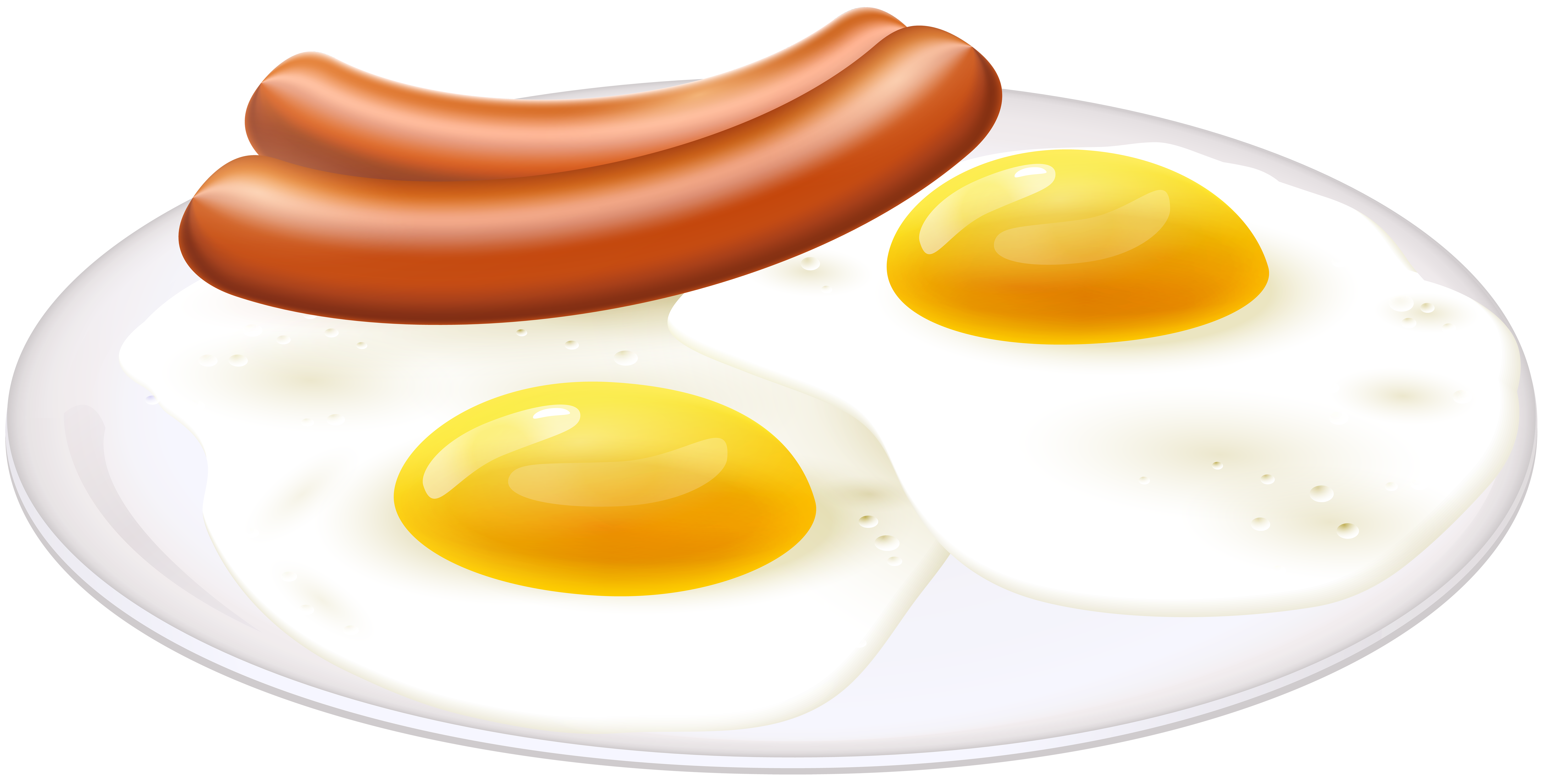 English Breakfast Transparent Clip Art.