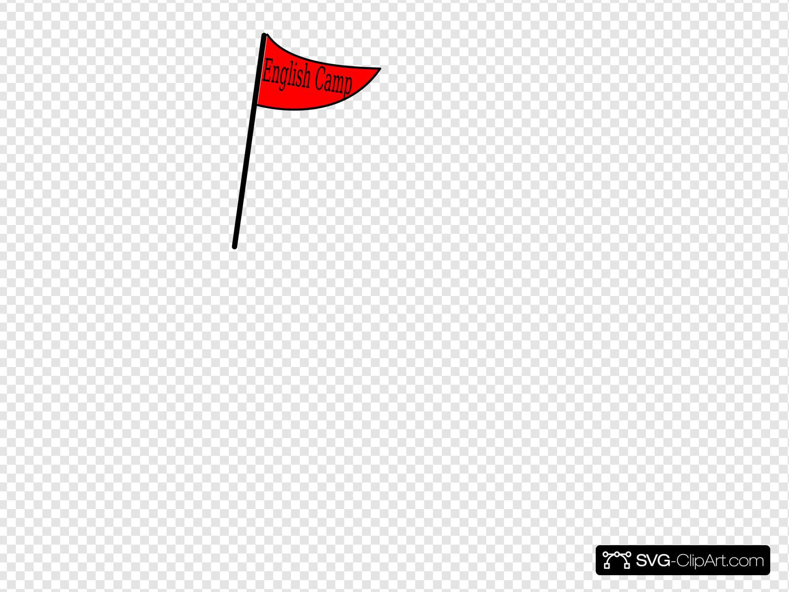 Red Flag English Camp Clip art, Icon and SVG.