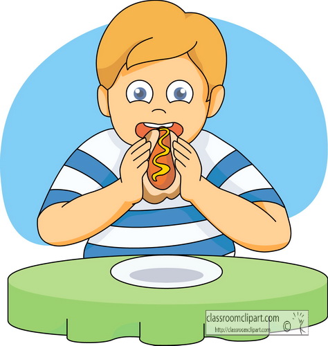 Boy eating clipart » Clipart Station.