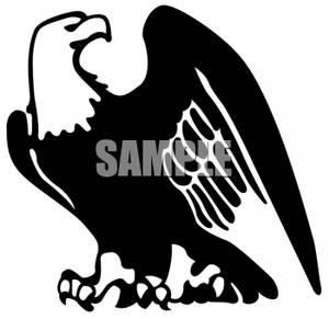 American Eagle Clip Art Black And White.