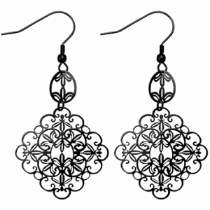 Earring clipart black and white New Earrings clipart black.