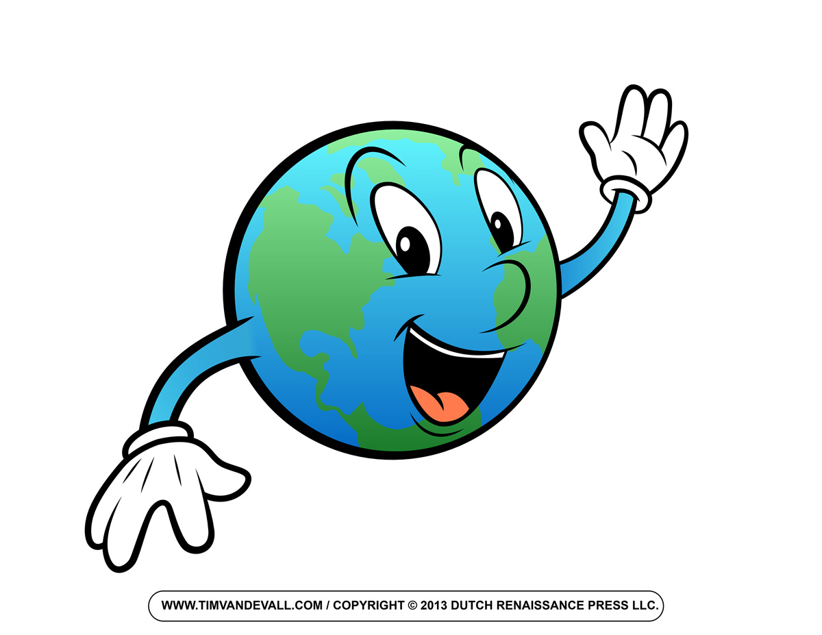 Happy Earth Clipart.