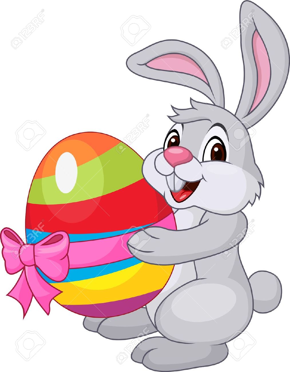 Cute easter bunny clipart free.