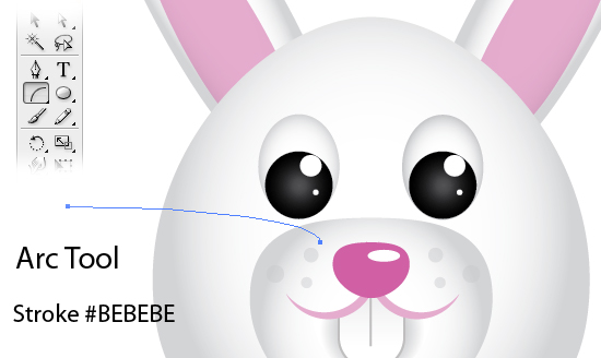 Create a Cute Easter Bunny Vector.