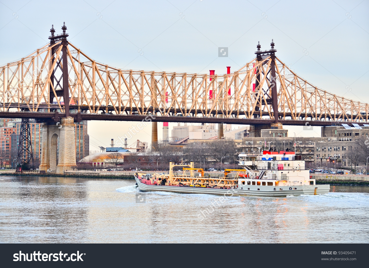 Ed Koch Queensboro Bridge New York Stock Photo 93409471.