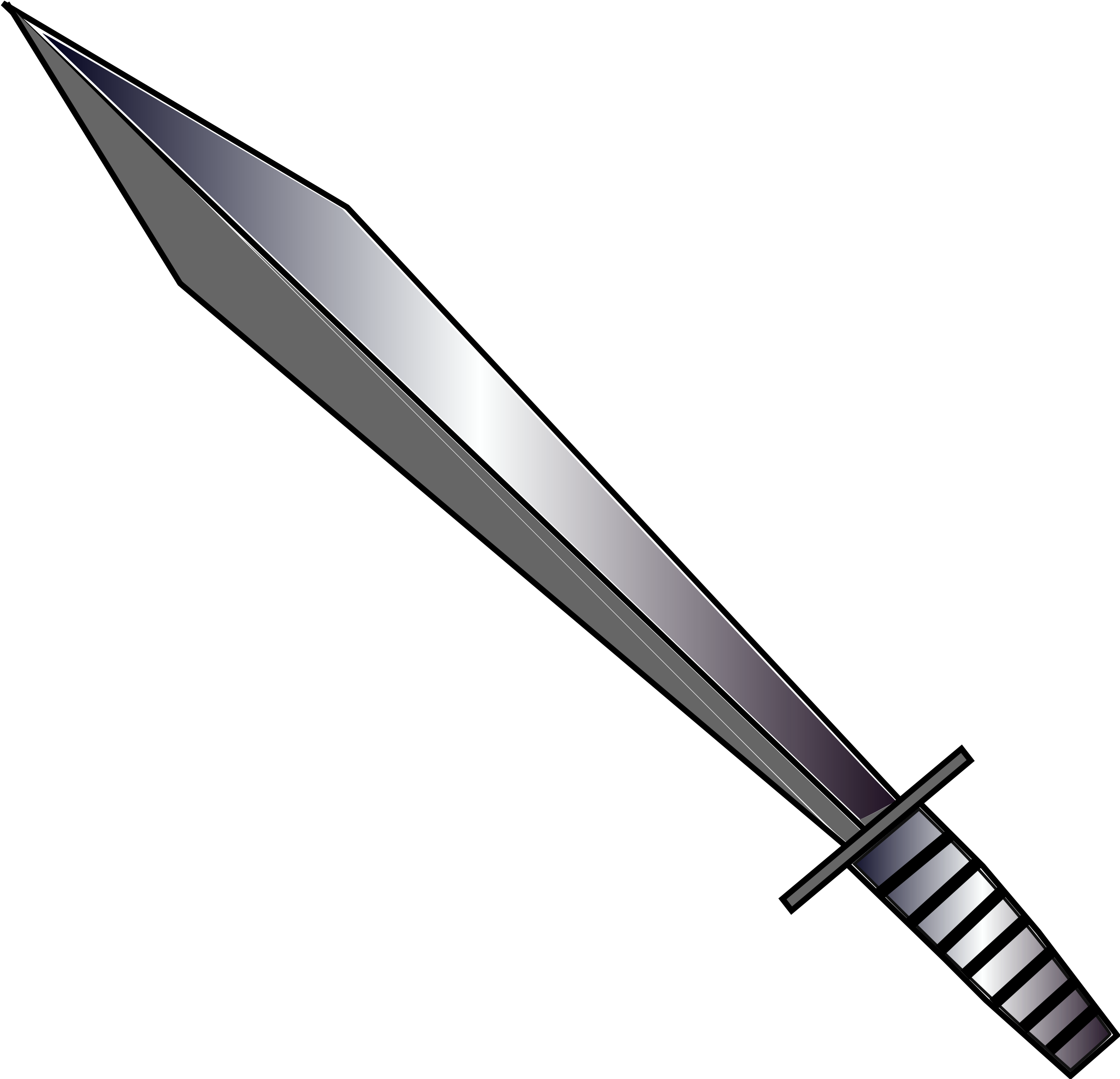 Double edged sword clipart.