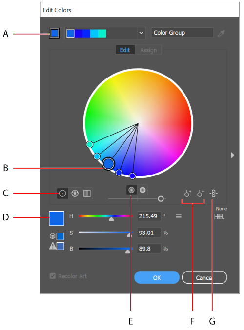 Color options.