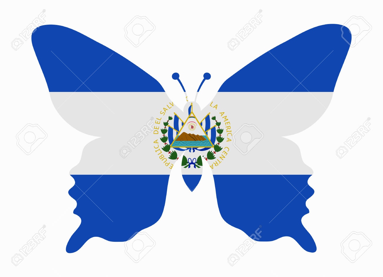 1,347 Salvador Flag Stock Vector Illustration And Royalty Free.