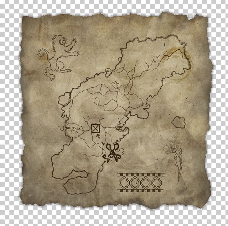 The Elder Scrolls Online Treasure Map Oblivion PNG, Clipart.