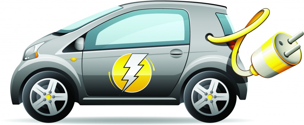 Electric car clipart.