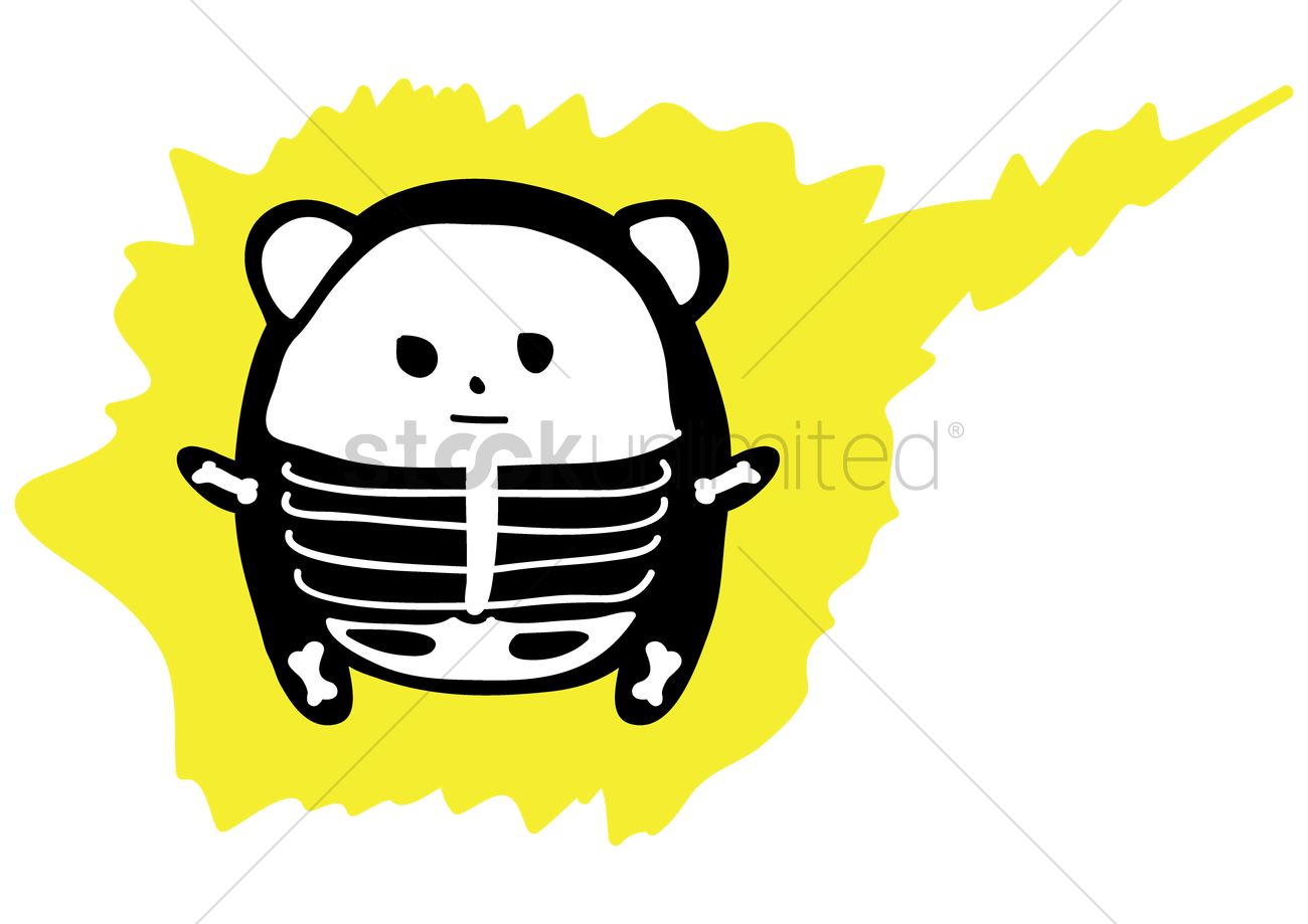 Free Cute animal getting electric shock Vector Image.