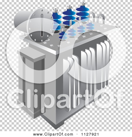 Clipart Of An Electrical Substation Transformer.